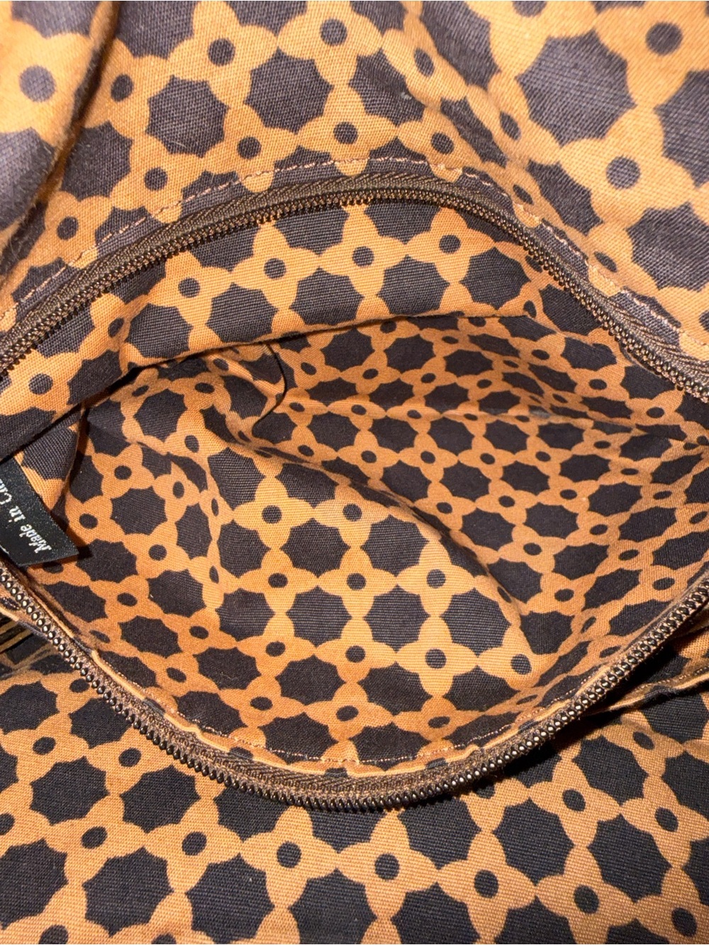 Brighton Raven Woven Raffia & Metallic Bronze Leather Hobo Bag EUC - Picture 13 of 14